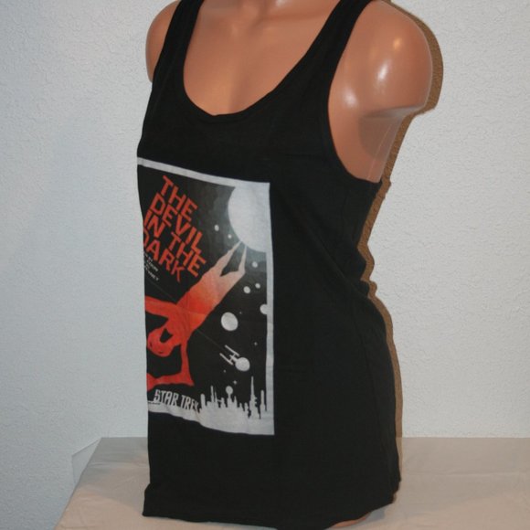 Star Trek Racerback Devil in the Dark Large Black Original Series Tank Chest:34" - Picture 2 of 9